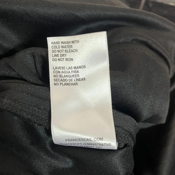 Audrey Parks & Francesca’s Alana Black Pleated Maxi Dress Size Small Open back - Picture 11 of 12